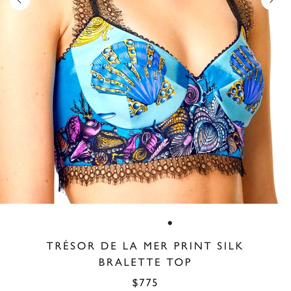VERSACE TOP BRALETTE FROM SPRING 2021 “TRESOR DE LA MER” SZ 38 - Picture 1 of 11
